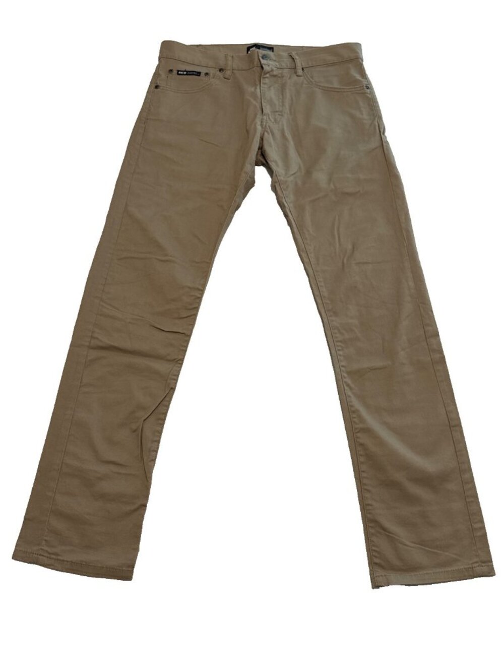Nike SB Chino Pants 32 x 33 Khaki Tan 5 Packet Flat Front Skate